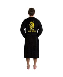 A Lion King BACK Custom Name Embroidery on TERRY bathrobe